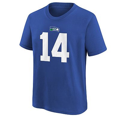 Youth Nike DK Metcalf Royal Seattle Seahawks Player Name & Number T-Shirt