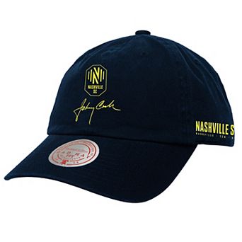 Men's Mitchell & Ness Navy Nashville SC x Johnny Cash Adjustable Dad Hat