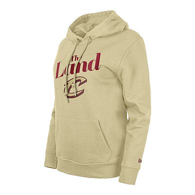 Women's New Era Tan Cleveland Cavaliers 2023/24 City Edition Pullover Hoodie