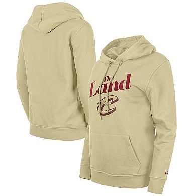 Women's New Era Tan Cleveland Cavaliers 2023/24 City Edition Pullover Hoodie