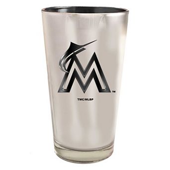 Miami Marlins 16oz. Electroplated Pint Glass