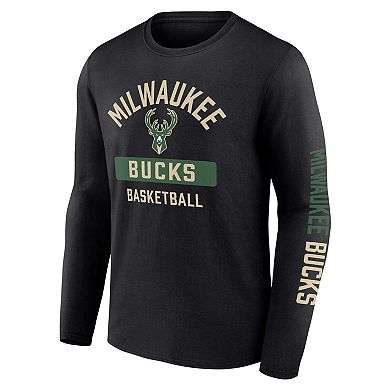 Men's Fanatics Branded Hunter Green/Black Milwaukee Bucks Two-Pack Just Net Combo Set