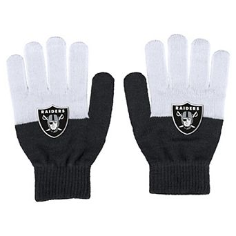 Women's WEAR by Erin Andrews Las Vegas Raiders Color-Block Gloves