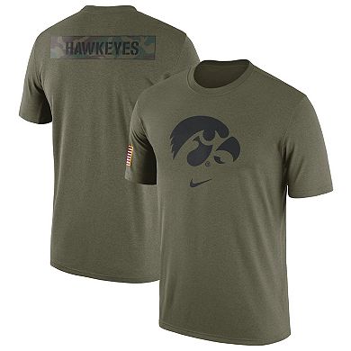 Men's Nike Olive Iowa Hawkeyes Military Pack T-Shirt