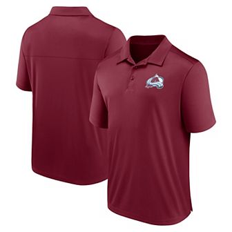 Men's Fanatics Branded Burgundy Colorado Avalanche Left Side Block Polo