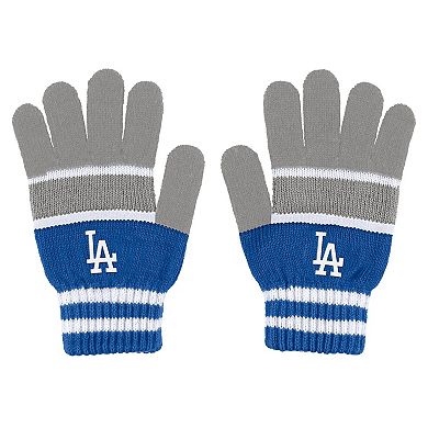 Women's WEAR by Erin Andrews Los Angeles Dodgers Stripe Glove & Scarf Set