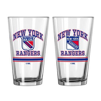 New York Rangers 16oz. Pint Glass Two Pack