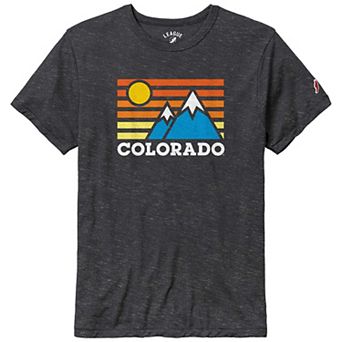 Men's League Collegiate Wear Heather Charcoal Colorado Buffaloes Hyper Local Victory Falls Tri-BlendÂ T-Shirt