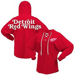 Ladies red hot sale wings jersey