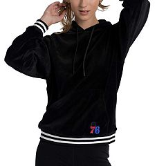 売れ筋商品|||プロスタンダード パーカー・スウェットシャツ アウター レディース Women's Philadelphia 76ers Triple Black Velour Full-Zip Hoodie Black womens-pro-standard-