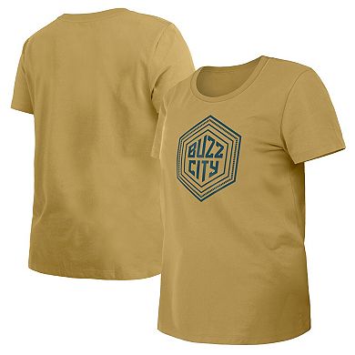 Women's New Era Tan Charlotte Hornets 2023/24 City Edition T-Shirt