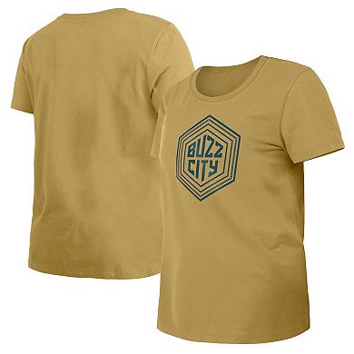 Women's New Era Tan Charlotte Hornets 2023/24 City Edition T-Shirt