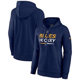 Women's Fanatics Branded Navy St. Louis Blues Authentic Pro Pullover Hoodie