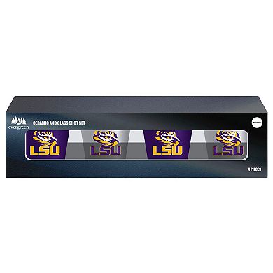 LSU Tigers Four-Pack Shot Glass Set