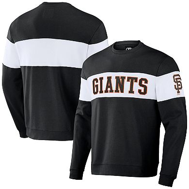 Men's Darius Rucker Collection by Fanatics Black San Francisco Giants Stripe Pullover Sweatshirt