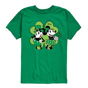 Disney's Mickey & Minnie Mouse Boys 8-20 Shamrock Graphic Tee