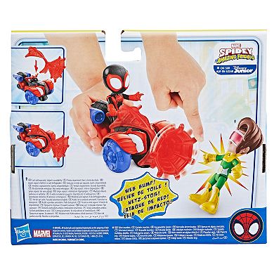 Marvel Spidey & His Amazing Friends Miles Morales: Spider-Man Techno Racer Set by Hasbro