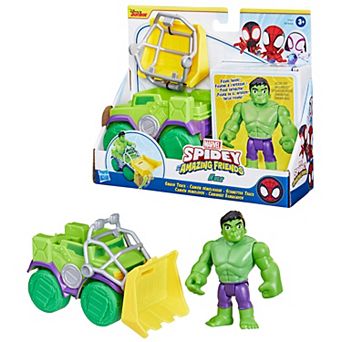 Marvel Spidey and His Amazing Friends Hulk Smash Truck Set by Hasbro