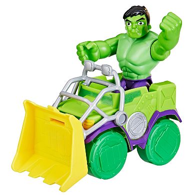 Marvel Spidey and His Amazing Friends Hulk Smash Truck Set by Hasbro
