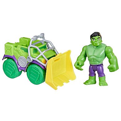 Marvel Spidey and His Amazing Friends Hulk Smash Truck Set by Hasbro