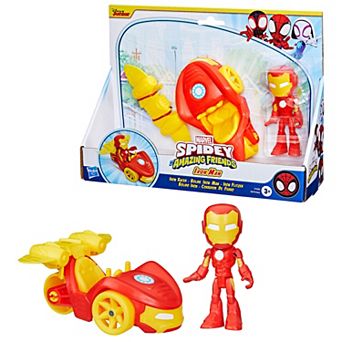 Marvel Spidey and His Amazing Friends Iron Man Racer Set by Hasbro