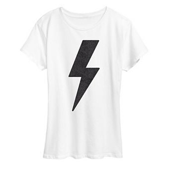 Women's Lightning Bolt Sparkle Graphic Tee
