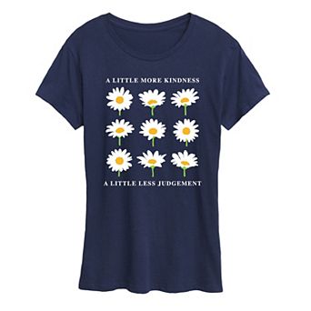 Women's Daisies A Little More Kindness Graphic Tee