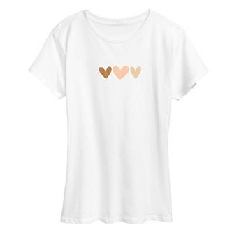 Women's Sketchy Hearts Graphic Tee