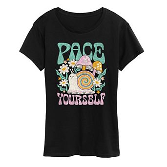 Women's Pace Yourself Snail Graphic Tee