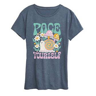 Women's Pace Yourself Snail Graphic Tee