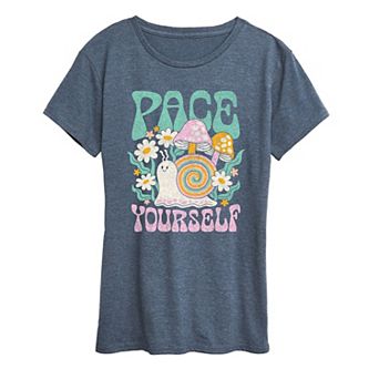 Women's Pace Yourself Snail Graphic Tee