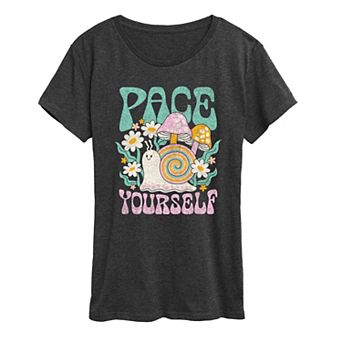 Women's Pace Yourself Snail Graphic Tee