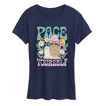 Women's Pace Yourself Snail Graphic Tee