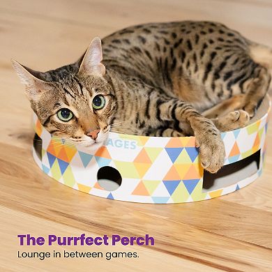 CatStages Bowl Track Scratched Cat Toy
