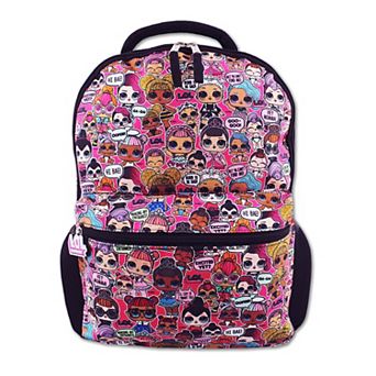 L.o.l. Surprise! Dolls Girls 16" School Backpack (one Size, Black/pink)