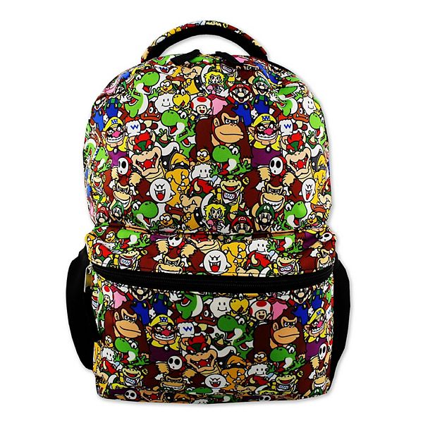 Nintendo Super Mario Brothers Boys Girls Teen 16 School Backpack (one  Size, Black/multi)