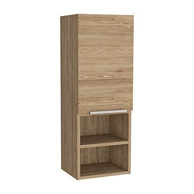 DEPOT E-SHOP Savona Medicine Cabinet, Two Interior Shelves, Natural Oak