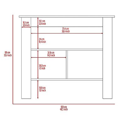 DEPOT E-SHOP Delos Kitchen Island, Four Legs, Three Shelves, Black / Ibiza Marble
