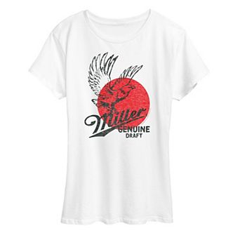 Women's Miller Genuine Draft Two Color Logo Graphic Tee