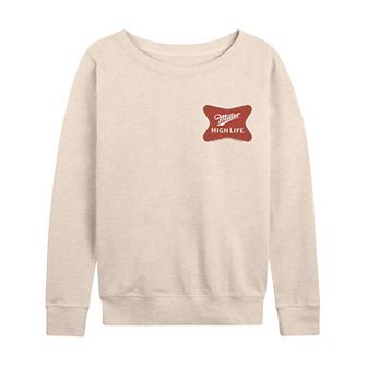 Women's Miller High Life Softcross Logo French Terry Long Sleeve Tee