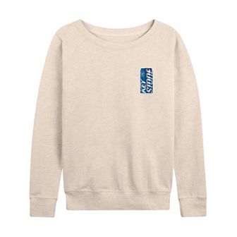 Women's Keystone Light Bottle Can Lightweight French Terry Sweatshirt
