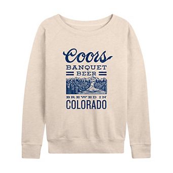 Women's Coors Banquet Beer Colorado Lightweight French Terry Sweatshirt