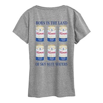 Women's Hamm's Can Grid Graphic Tee
