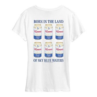 Women's Hamm's Can Grid Graphic Tee