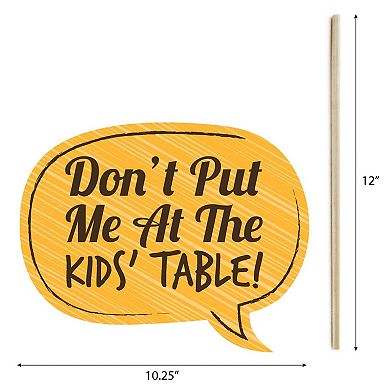 Big Dot Of Happiness Funny Turkey Day - Thanksgiving Photo Booth Props - 10 Piece
