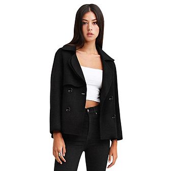 I'm Yours Wool Blend Peacoat