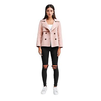 I'm Yours Wool Blend Peacoat