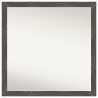 Woodridge Rustic Non-beveled Wood Bathroom Wall Mirror