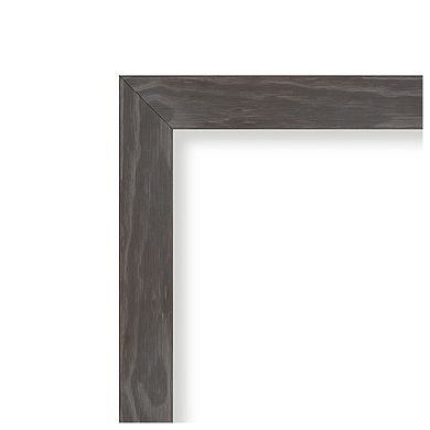 Woodridge Rustic Non-beveled Wood Bathroom Wall Mirror