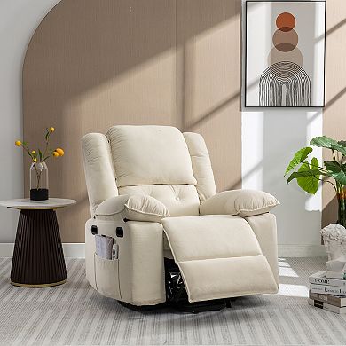 Merax Massage Recliner,Power Lift Chair for Elderly with Adjustable Massage and Heating Function